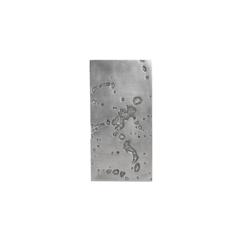 Phillips Collection - Splotch Wall Art, Rectangle, Silver Leaf - PH94493
