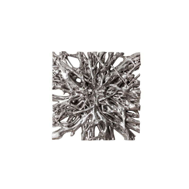 Phillips Collection - Square Root Wall Art, Silver Leaf, LG - PH65348