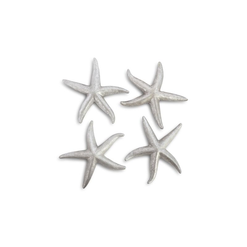 Phillips Collection - Starfish, Silver Leaf (Set of 4) - MD - PH67530