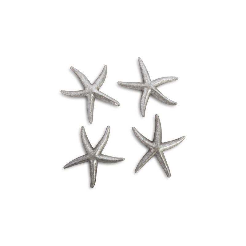 Phillips Collection - Starfish, Silver Leaf (Set of 4) - SM - PH67528