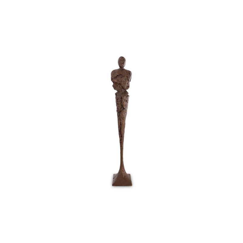Phillips Collection - Tall Chiseled Male Sculpture, Resin, Bronze Finish - PH67533