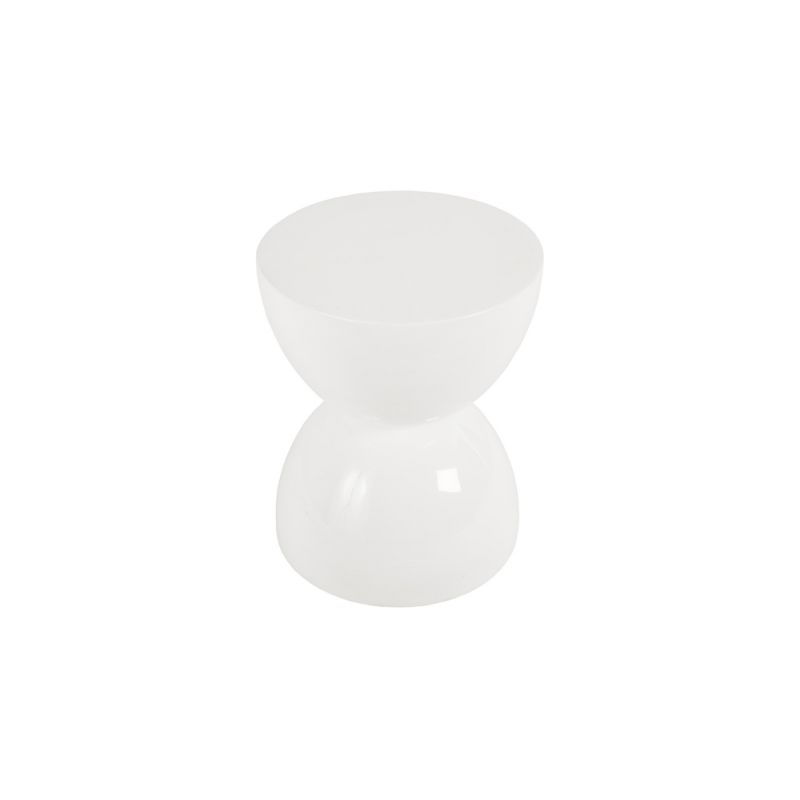 Phillips Collection - Totem Stool, White Gel Coat, SM - PH76067