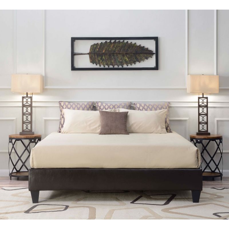 Picket House Furnishings - Abby King Platform Bed in Brown - UBB101KBBO