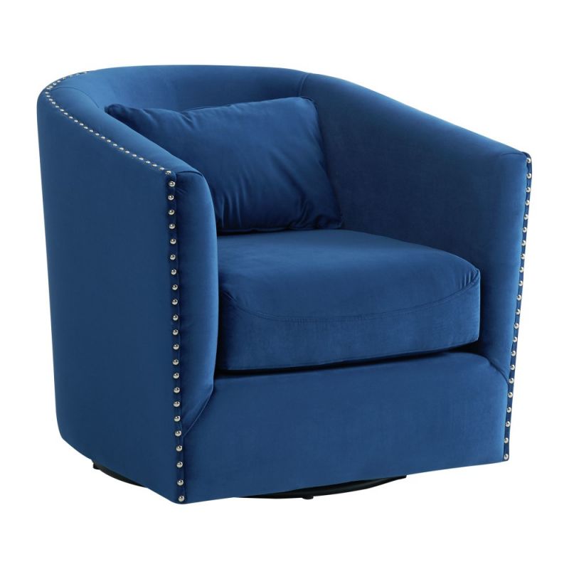 Picket House Furnishings - Alba Swivel Chair in Navy - UST3293102SWE