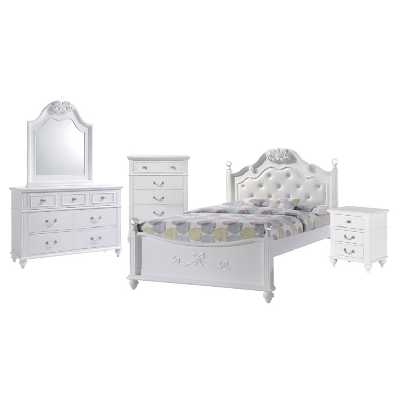 Picket House Furnishings - Annie Full Platform 5PC Bedroom Set w/ Storage Trundle - AN700FT5PC
