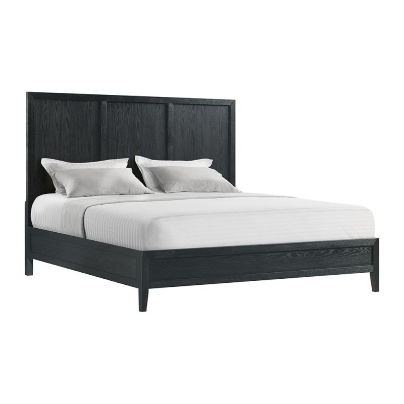 Picket House Furnishings - Armes King Bed with Low Footboard in Black - B-3690-8-KB1