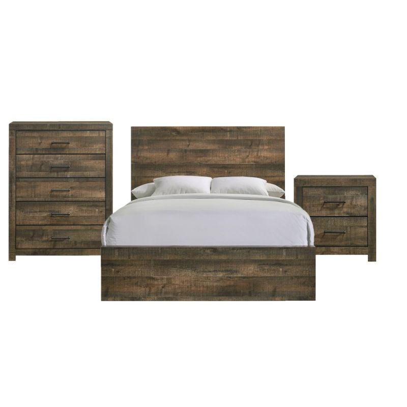 Picket House Furnishings - Beckett King Panel 3PC Bedroom Set - BY500KB3PC