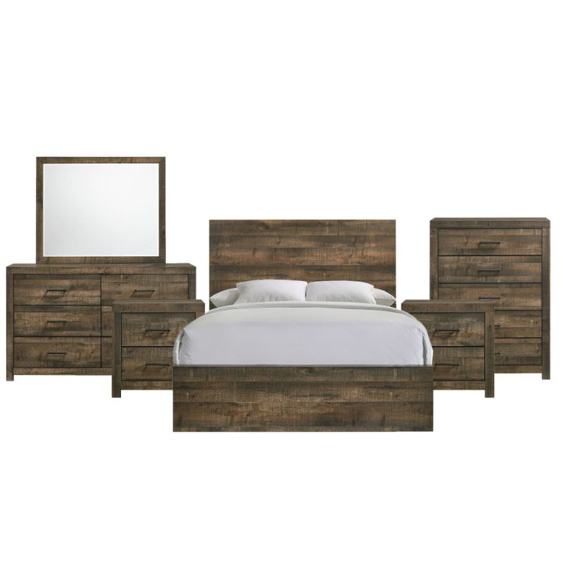 Picket House Furnishings - Beckett King Panel 6PC Bedroom Set - BY500KB6PC