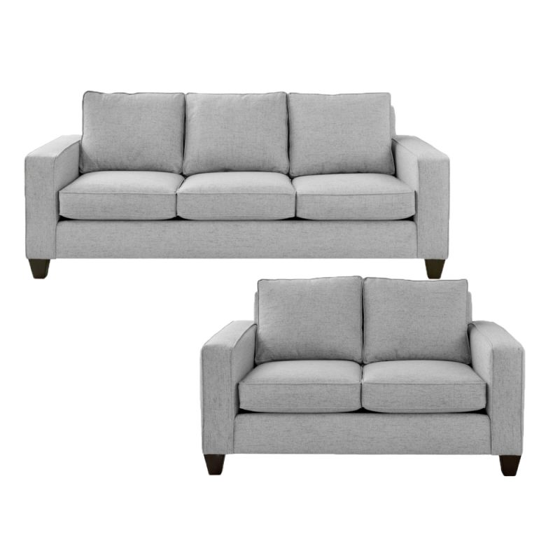Picket House Furnishings - Boha 2PC Set with Sofa and Loveseat in Sincere Austere - U-409-8230-2PC