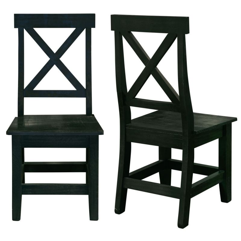 Picket House Furnishings - Brixton Wooden Side Chair in Grey (Set of 2) - M-22130-SC