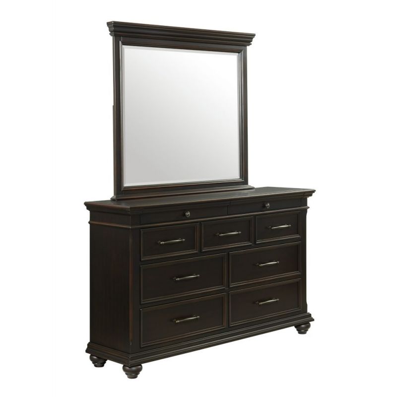 Picket House Furnishings - Brooks 9-Drawer Dresser with Mirror in Black - SR800DRMR