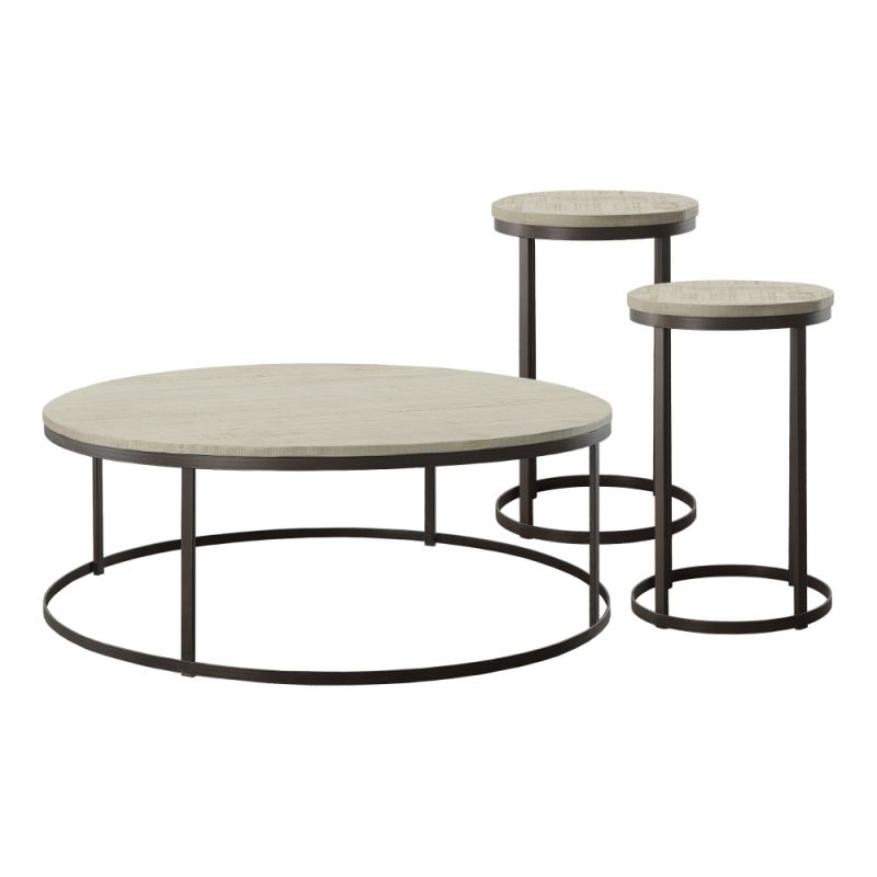 Picket House Furnishings - Burg 3PC Occasional Table Set in Natural-Coffee Table & Two End Tables - M-5920-300-3PC