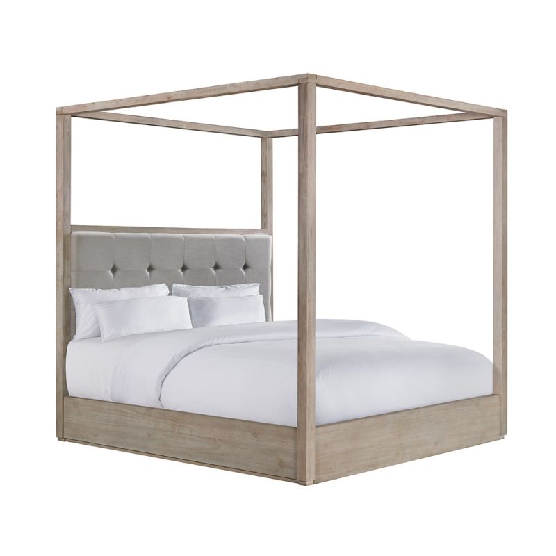 Picket House Furnishings - Cadia King Canopy Bed in Grey - B-3430-5-KCB