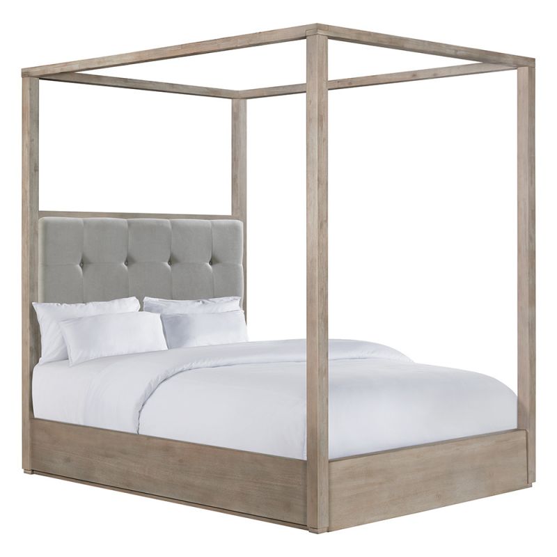 Picket House Furnishings - Cadia  Queen Canopy Bed in Grey - B-3430-5-QCB