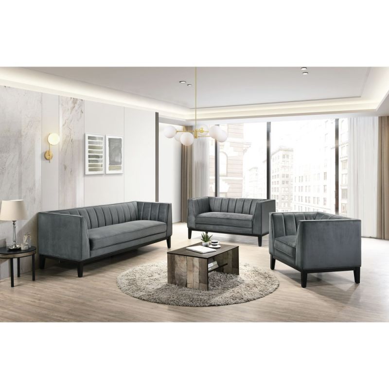 Picket House Furnishings - Calabasas 3PC Living Room Set in Light Grey - UCI36843PC