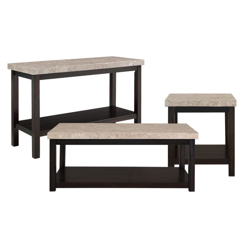 Picket House Furnishings - Caleb 3PC Occasional Table Set-Coffee Table, End Table & Sofa Table - CKS100ST3PC