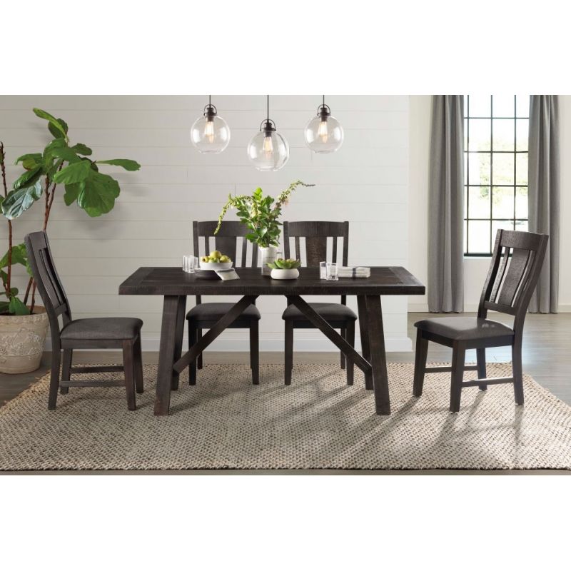 Picket House Furnishings - Carter 5Pc Dining Set in Dark Gray - DCS1005PC