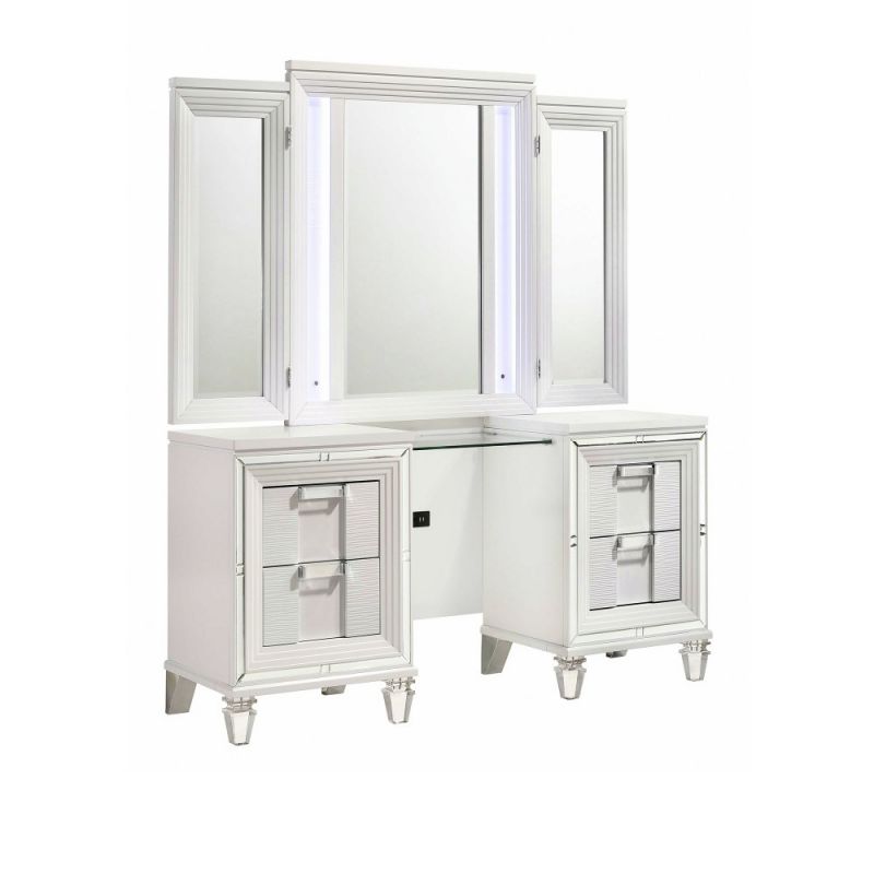 Picket House Furnishings - Charlotte 3PC Vanity Set in White - TN700VT3PC
