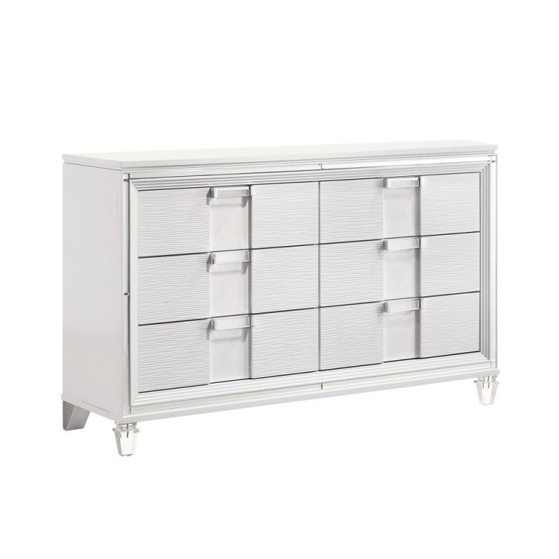 Picket House Furnishings - Charlotte Youth 6-Drawer Dresser in White - TN777DR