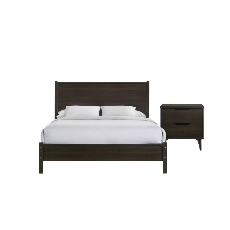 Picket House Furnishings - Cohen Queen Panel 2PC Bedroom Set in Espresso - B-4825E-2PC