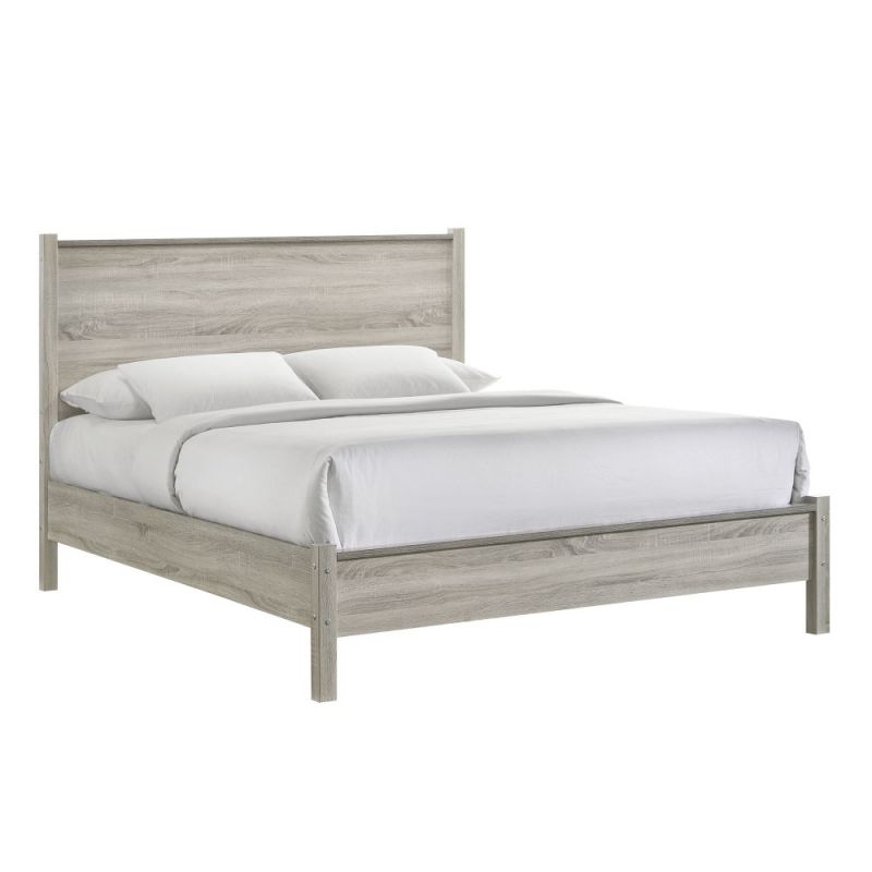 Picket House Furnishings - Cohen Queen Panel Bed in Grey - B-4823-QBE