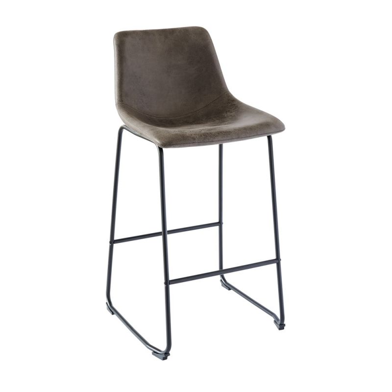 Picket House Furnishings - Collins Metal Bar Stool in Gray (Set of 2) - BWS900BSE