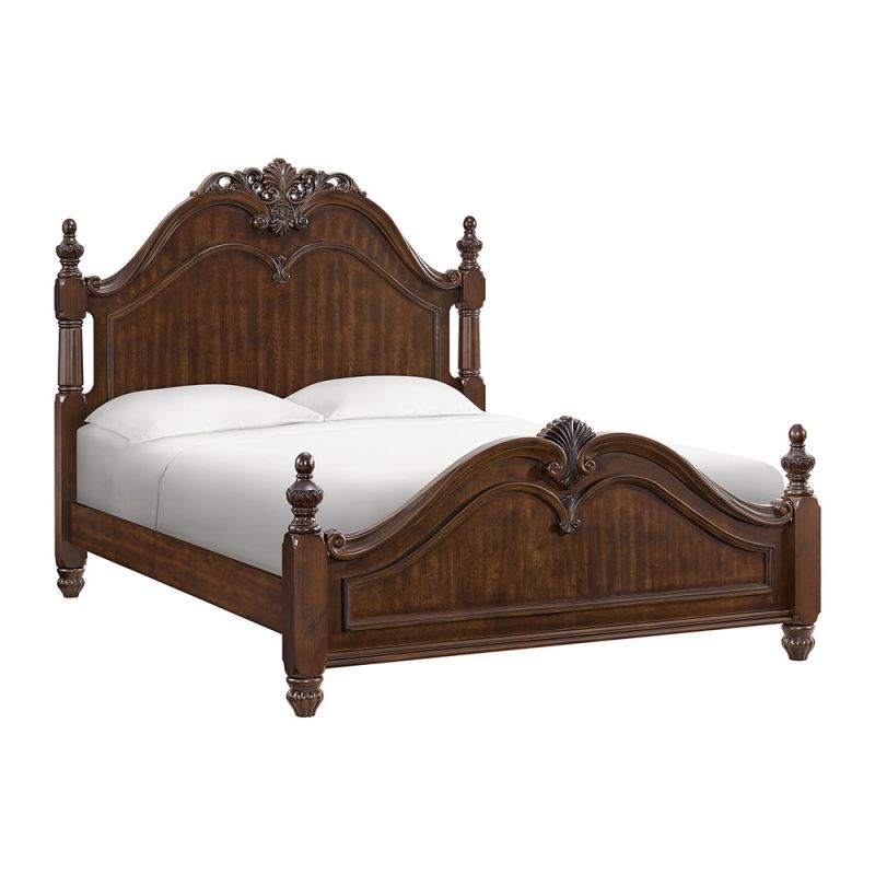 Picket House Furnishings - Coppola Queen Bed in Cherry - B-6580-5-QB