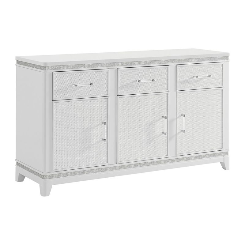 Picket House Furnishings - Corinth Server in White - D-10440-7-SV