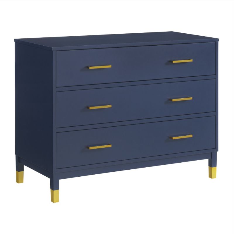 Picket House Furnishings - Dani Chest W/ Power Port in Navy - CTBN450CH