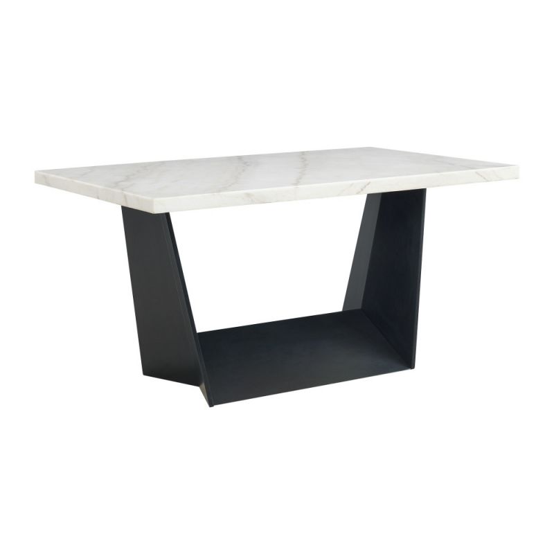 Picket House Furnishings - Dillon Counter Height Marble Table in White - CDBY100CTC