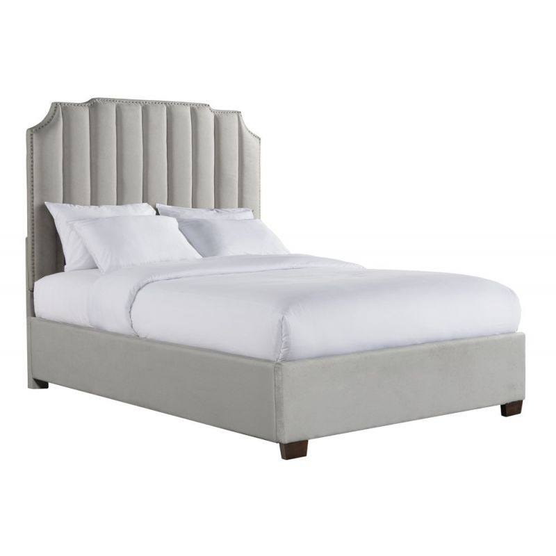 Picket House Furnishings - Duncan King Upholstered Bed in Gray - UHR3151KB