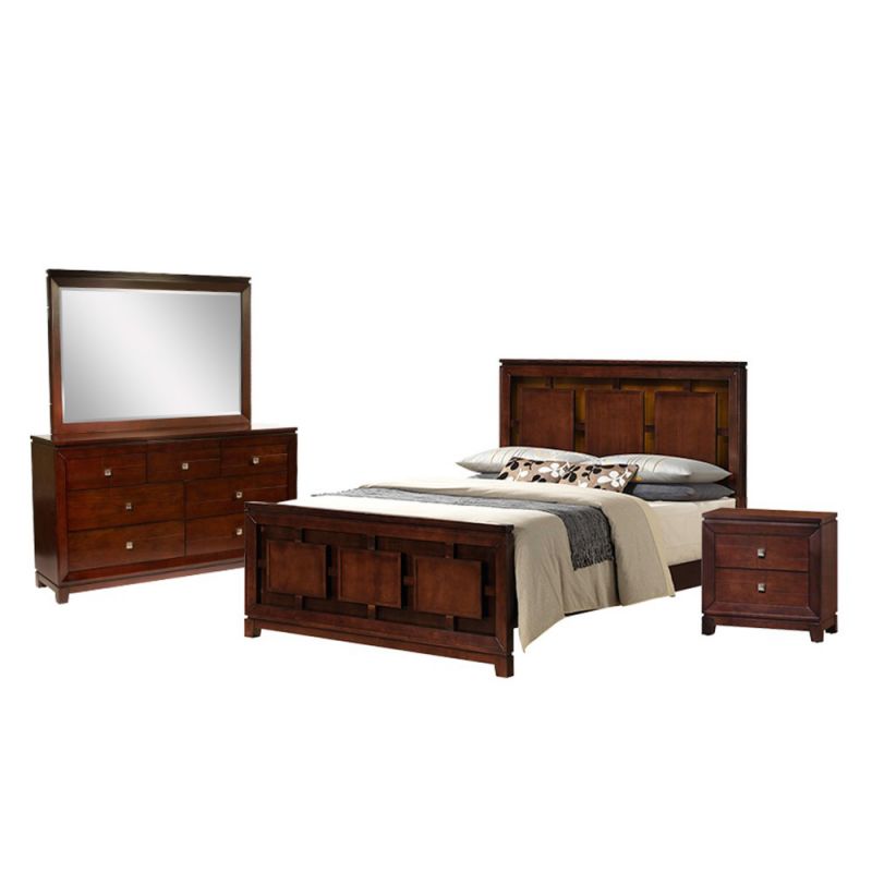 Picket House Furnishings - Easton Queen Panel 4PC Bedroom Set - LN600QB4PC