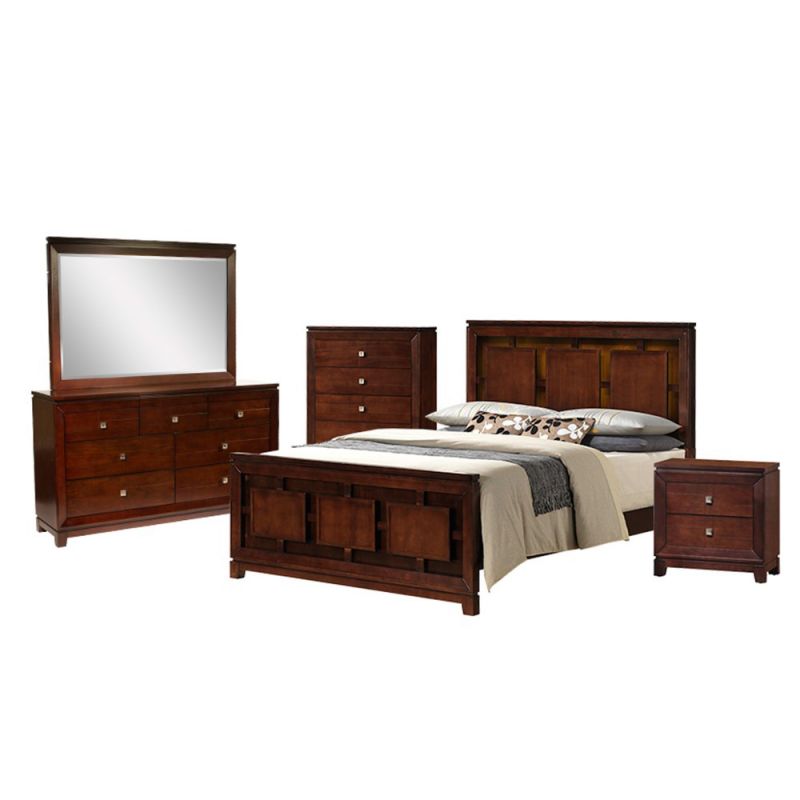 Picket House Furnishings - Easton Queen Panel 5PC Bedroom Set - LN600QB5PC