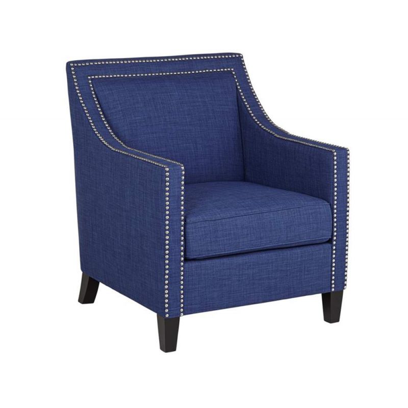 Picket House Furnishings - Emery Chair & Ottoman in Blue - UER0802PC