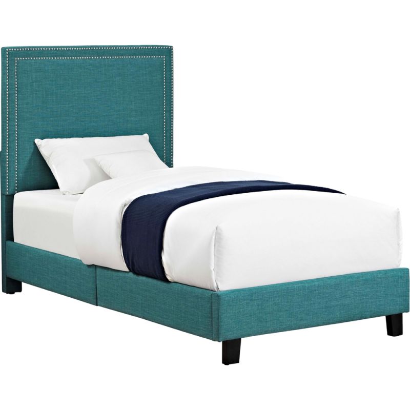 Picket House Furnishings - Emery Upholstered Twin Platform Bed - UMY087TB