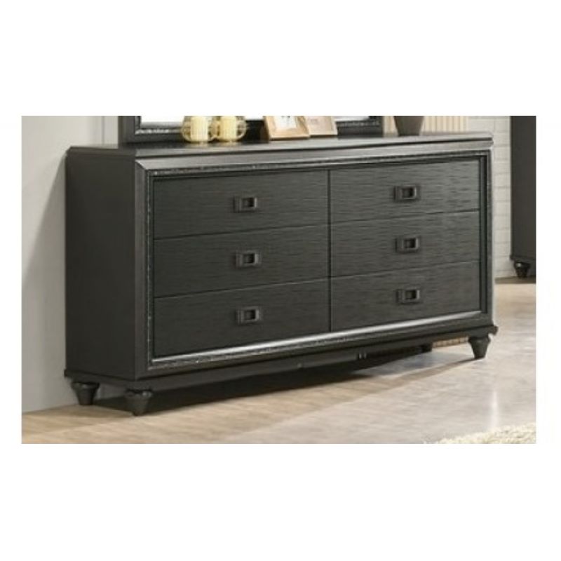 Picket House Furnishings - Faris 6-Drawer Dresser in Black - MN600DR