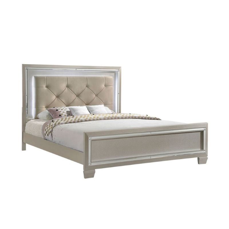 Picket House Furnishings - Glamour King Panel Bed In Champagne - LT100KB