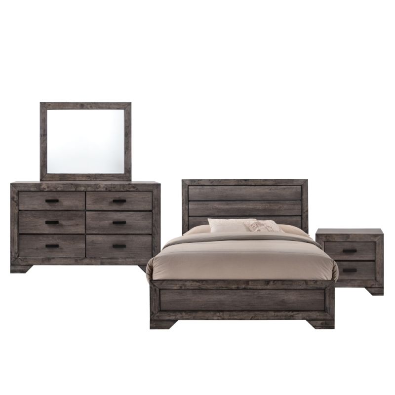 Picket House Furnishings - Grayson Youth Full Panel 4PC Bedroom Set - NH100FB4PC