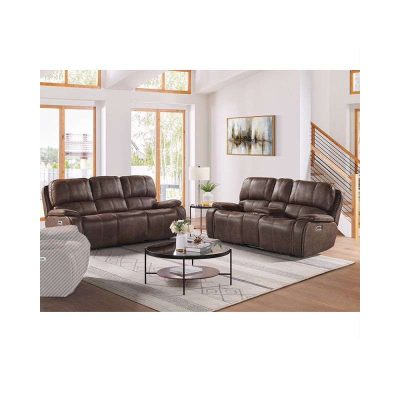 Picket House Furnishings - Grover 2PC Living Room Set in Heritage Coffee-Sofa & Loveseat - U-5230-8641-SL-2PC