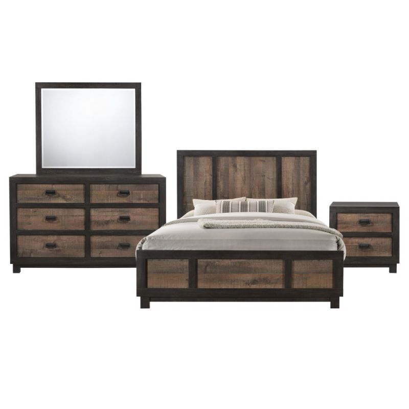 Picket House Furnishings - Harrison Full Panel 4pc Bedroom Set In Walnut - HG100FB4PC