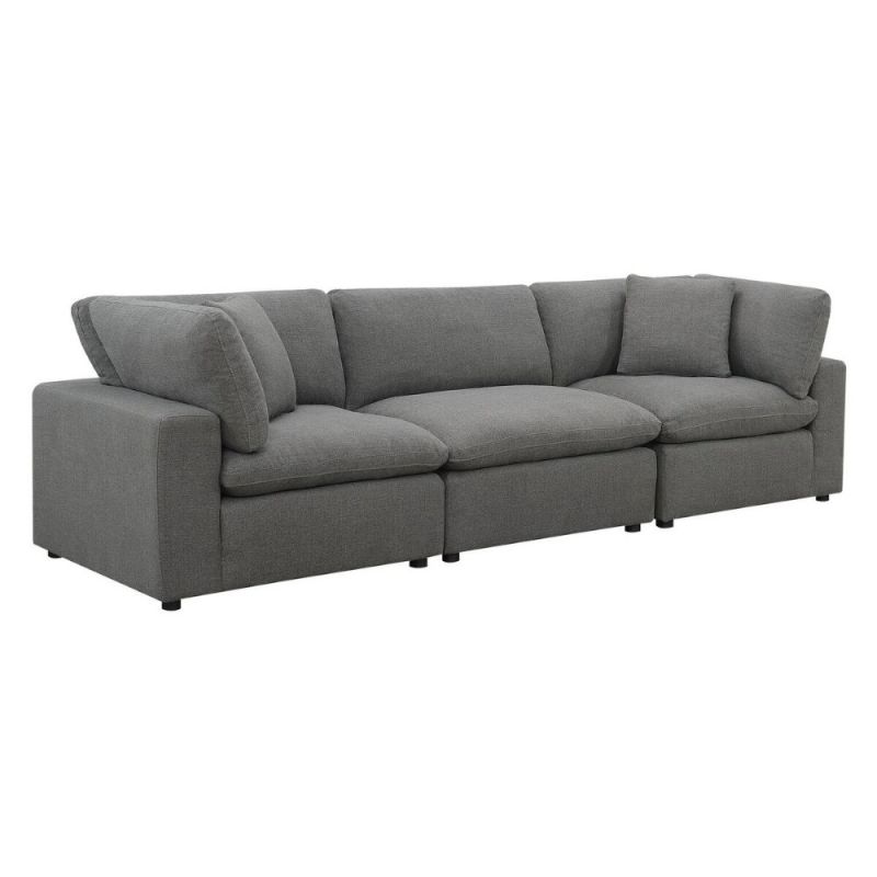 Picket House Furnishings - Haven 3pc Sectional Sofa In Charcoal - UCL30573PC