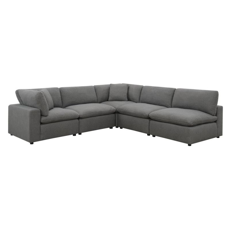 Picket House Furnishings Haven 5pc Sectional Sofa In Charcoal - UCL30575PC