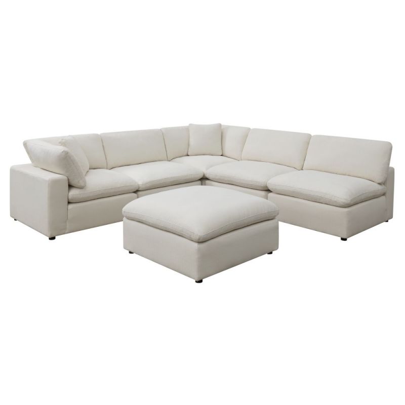 Picket House Furnishings Haven 6pc Sectional Sofa In Cotton - UCL30556PC
