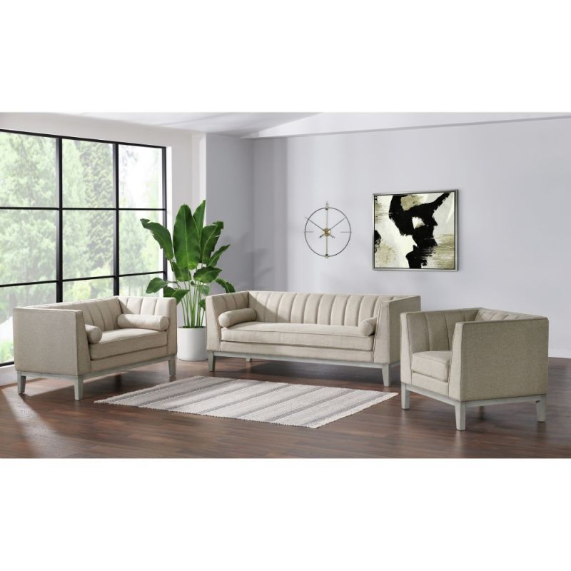Picket House Furnishings - Hayworth 3PC Sofa Set in Fawn - U-2040-3980-300-3PC
