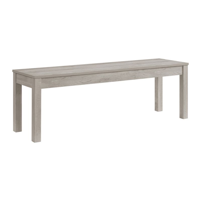 Picket House Furnishings - Holmes Dining Bench in White - D-6460-3-BN