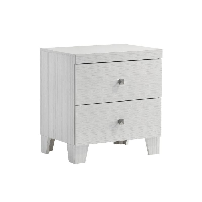Picket House Furnishings - Icon 2-Drawer Nightstand in White - B.1090.NS