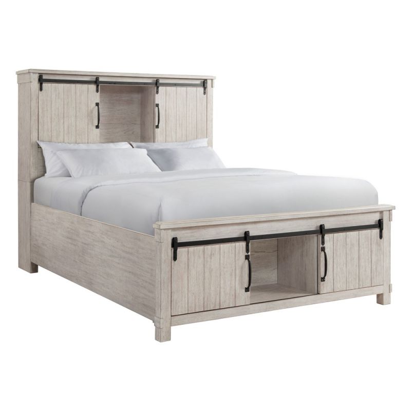 Picket House Furnishings Jack Queen Platform Storage Bed in White - SC670QB