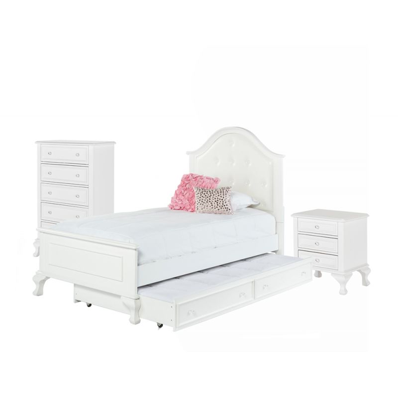 Picket House Furnishings - Jenna Twin Bed with Trundle 3 PC Set - JS700TT3PC