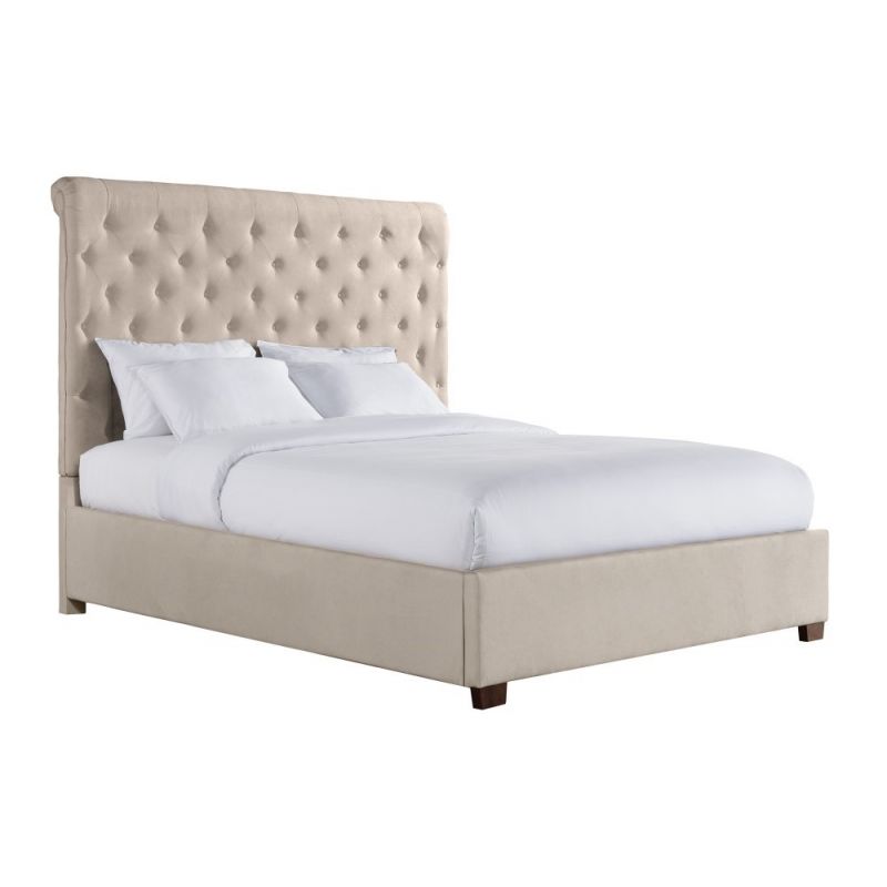 Picket House Furnishings - Jeremiah King Upholstered Bed in Sand - UWF3152KB