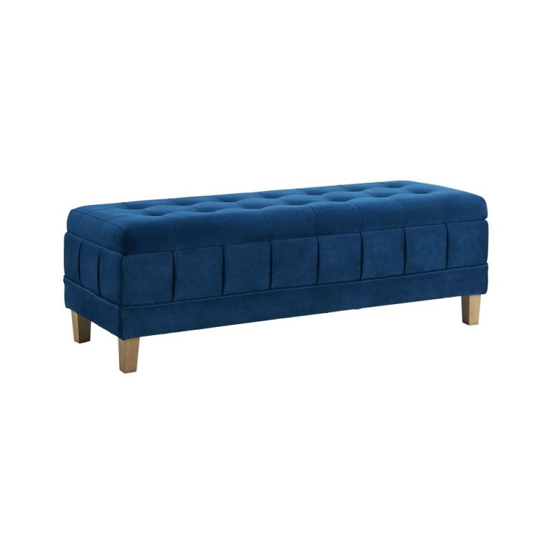 Picket House Furnishings - Jude Tufted Storage Ottoman In Cobalt - UCB1815001WWE